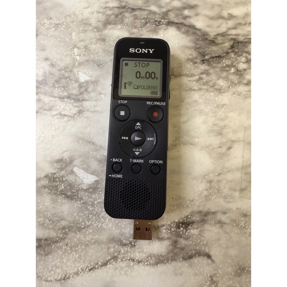 Sony ICD-PX370 Mono Digital Voice Recorder Built-In USB Voice Recorder +Extras